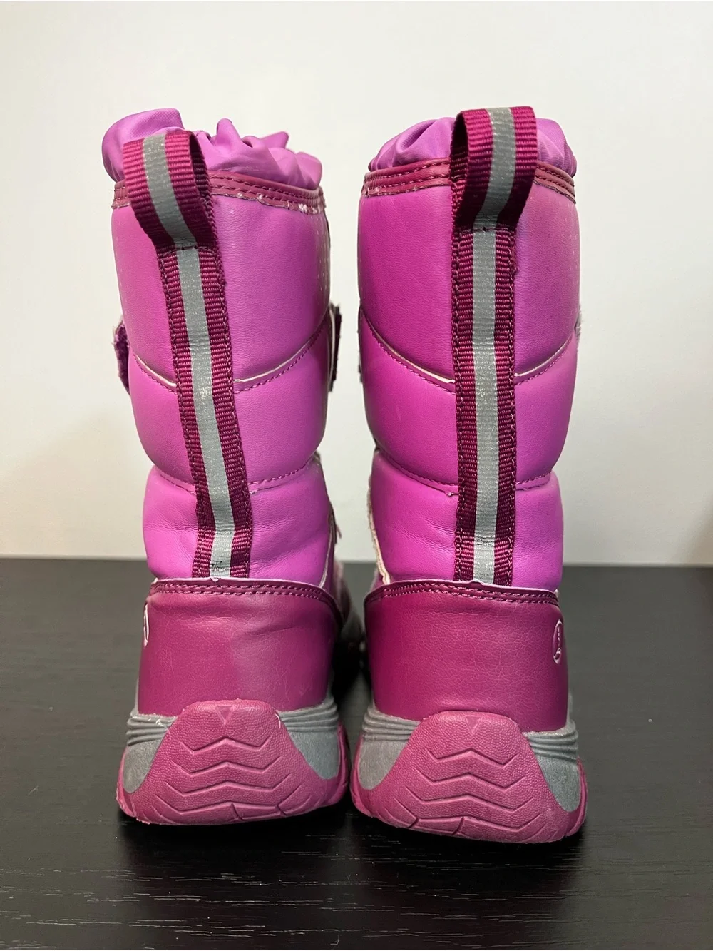 Land’s End Snow Flurry Pink Purple Insulated Snow Boots Toddler 10